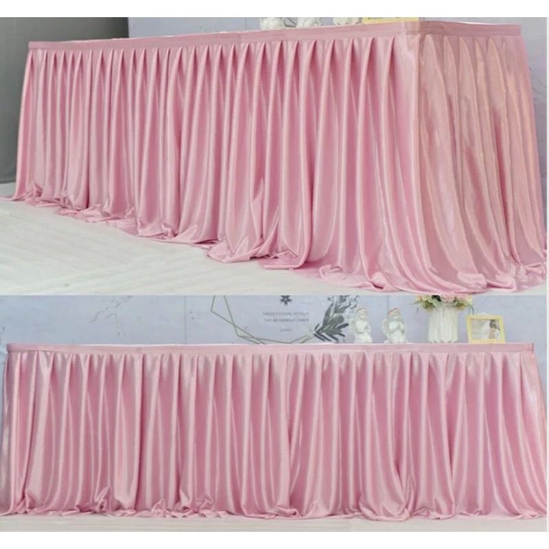 Rok meja prasmanan / tinggi 75 cm / bahan kain filamin kain dekorasi