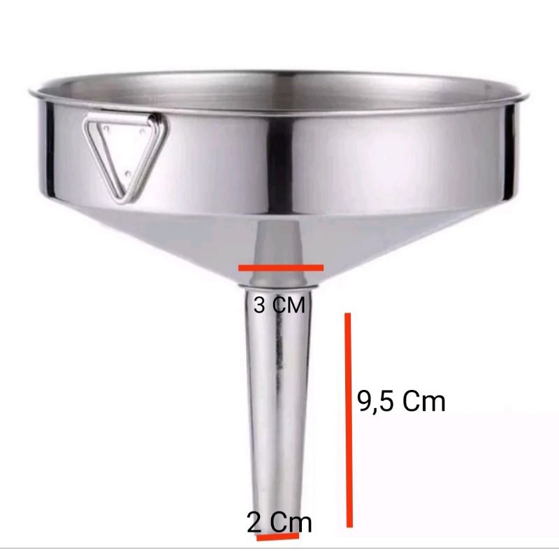 tyu PROMO CORONG MINYAK OLI BENSIN STAINLESS BESAR 30 CM