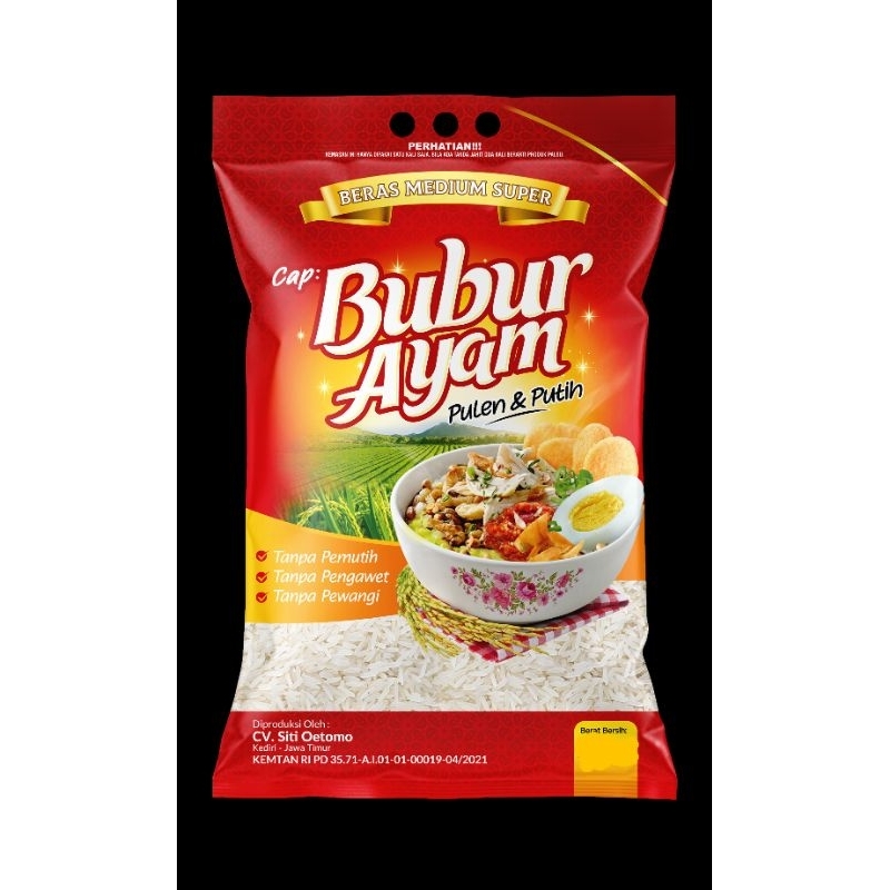 

BERAS CAP BUBUR AYAM 5kg