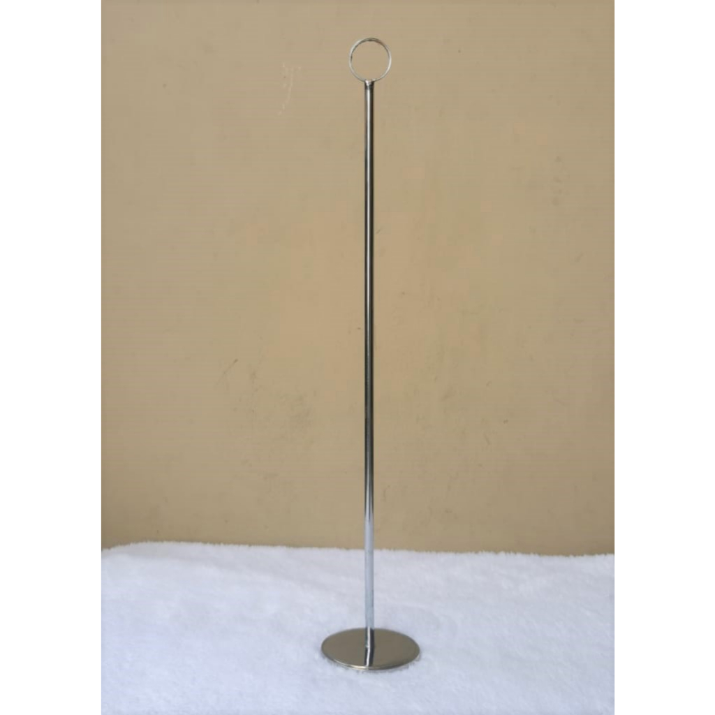 

Tiang Nomor Meja 40cm Silver Kuningan Card holder Stand tempat kartu