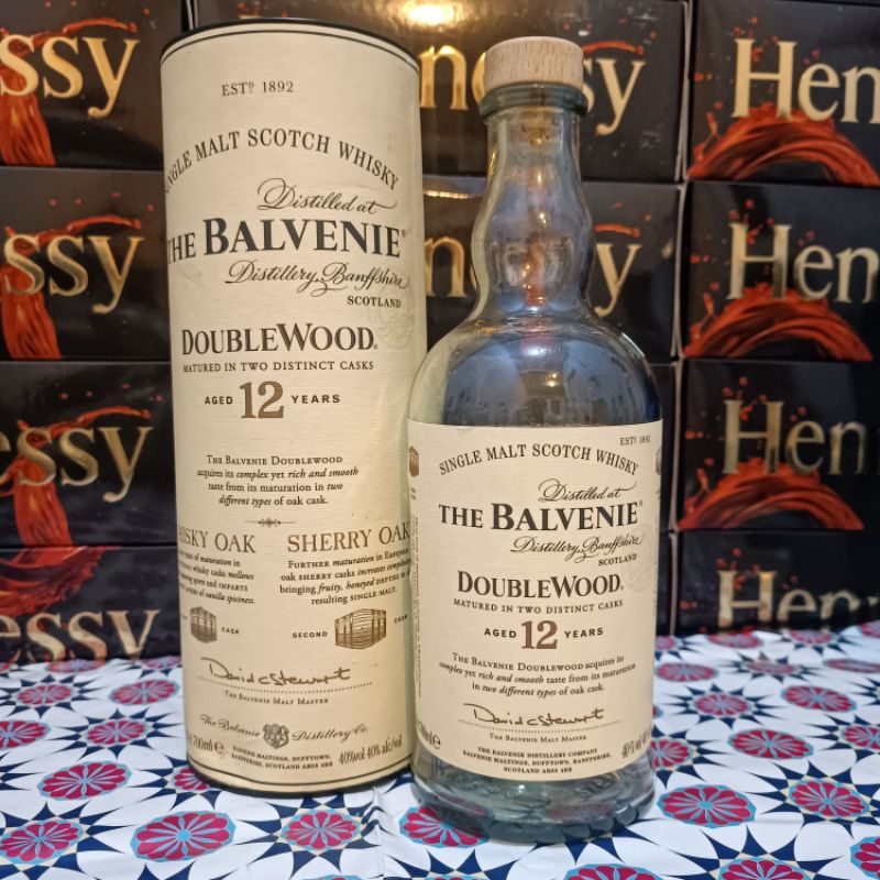 Botol Bekas Miras - Balvenie 12 Double Wood