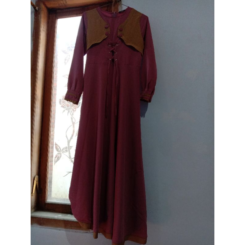 preloved gamis ungu