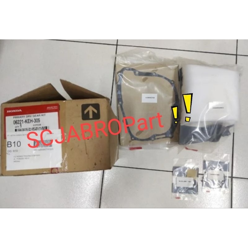 PRIMARY DRIVE GEAR KIT HONDA MEGAPRO OLD..06221 KEH 305..ORI AHM