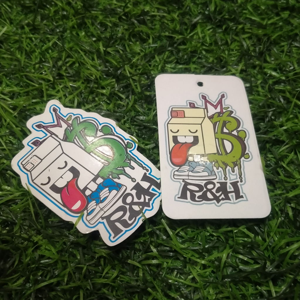 

Sticker Logo R&H / Sticker Keren / Stiker Baju