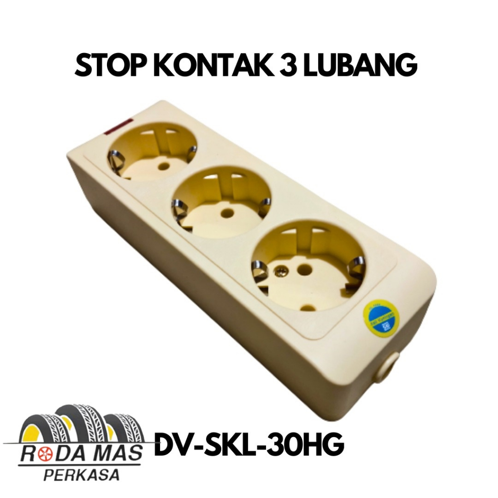 STOP KONTAK 3 LUBANG COLOKAN LISTRIK STOP KONTAK TANPA KABEL DUTRON