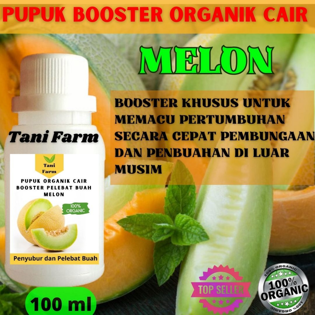 Pupuk Booster Buah Melon Pelebat Buah dan Anti Rontok / Pupuk Booster Melon / Pupuk Melon Agar Cepat