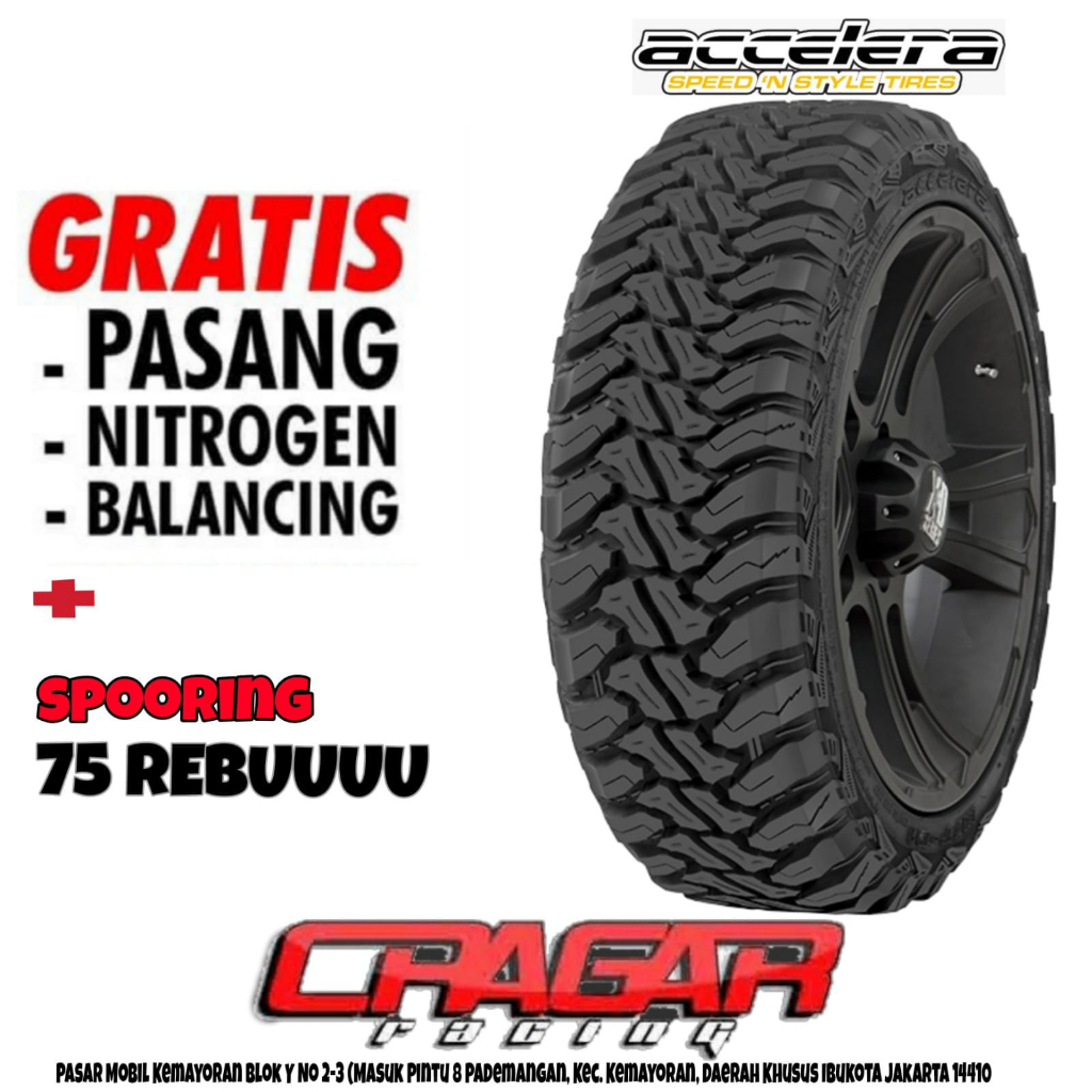 ACCELERA M/T-01 jual ban ring 18 285 65 R18