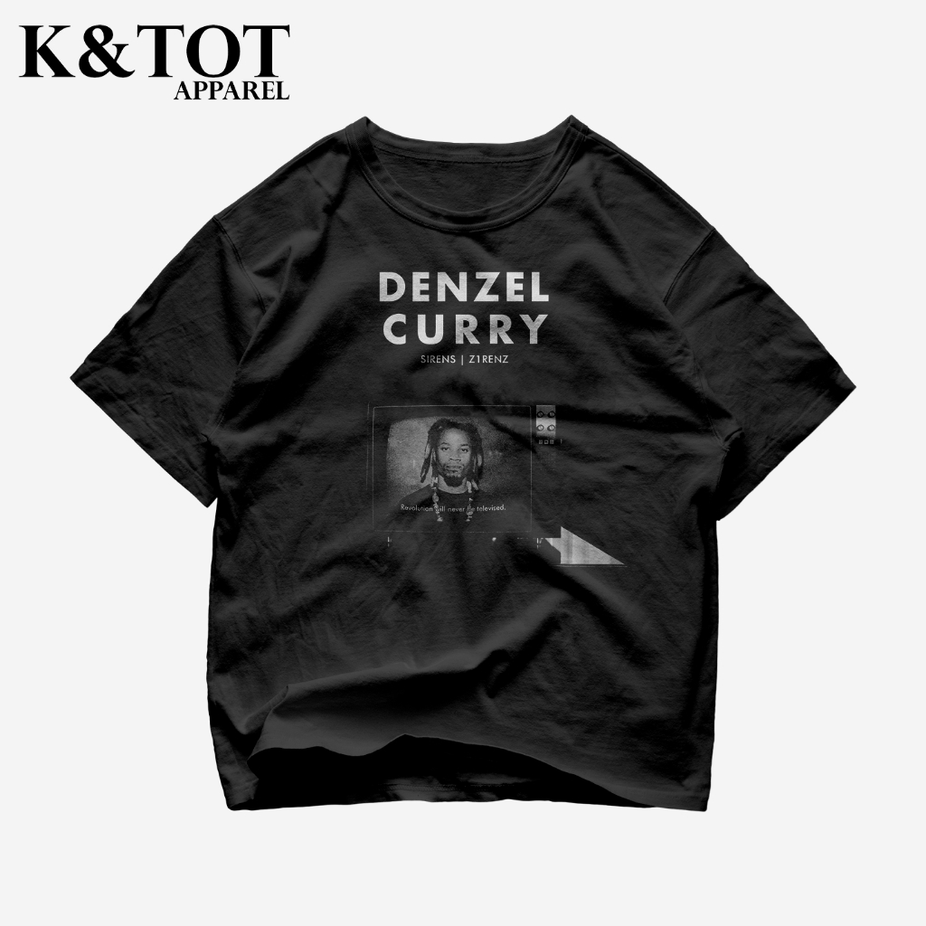 KNTOT - KAOS BAJU DENZEL CURRY | TSHIRT OVERSIZE VINTAGE HITAM BOOTLEG - PRIA WANITA DEWASA ANAK 24S