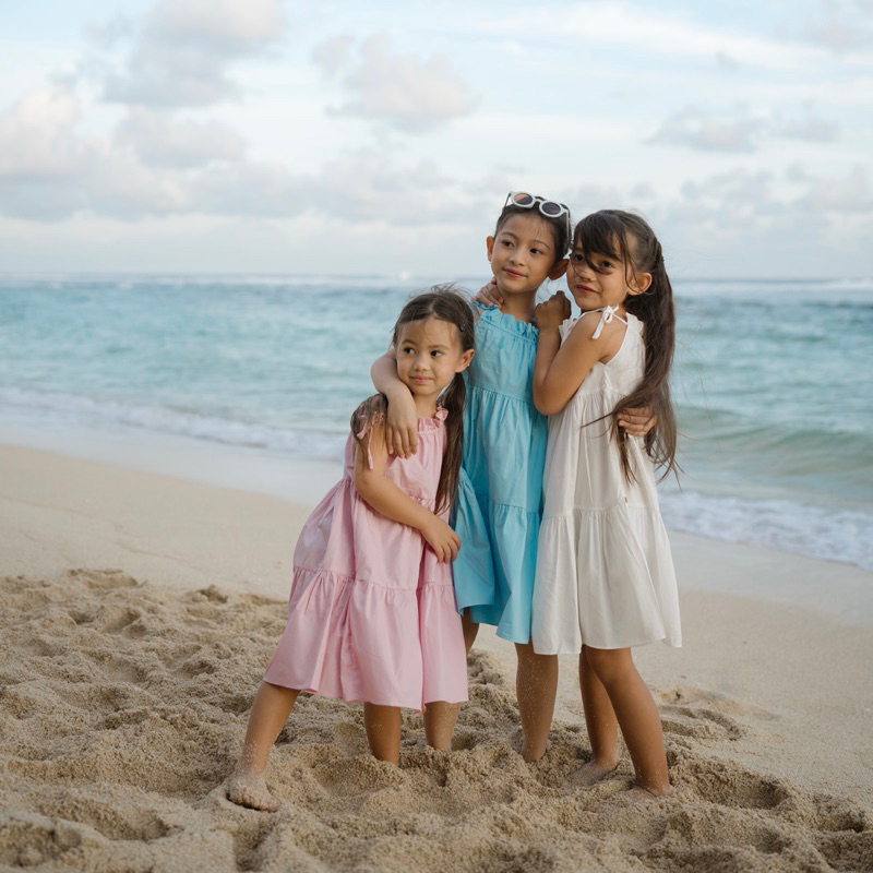 Pocca - Ocean Dress | Dress Pantai Tali Bahu Anak Perempuan Lucu Summer Outfit