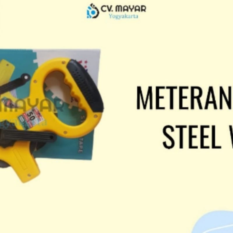 meteran roll 50 meter besi wipro