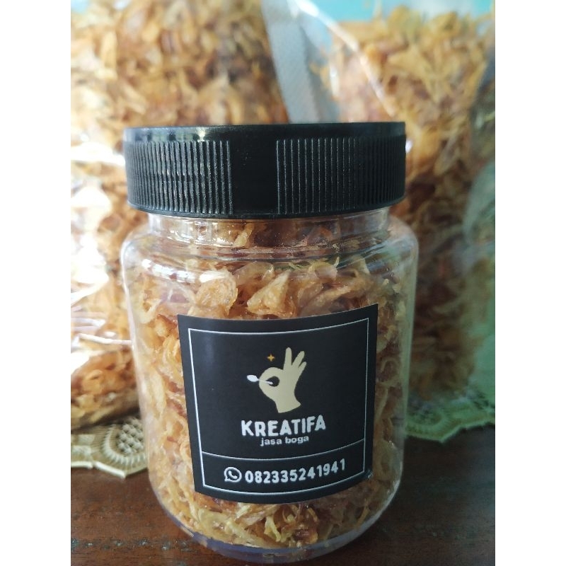 

Bawang goreng murni, tanpa tepung, tanpa pengawet