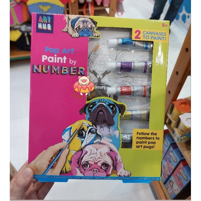 

Art hub pop art paint by number canvas kit