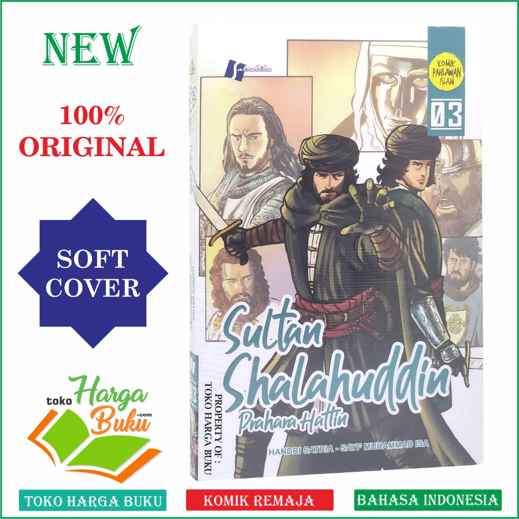 Foto Komik Sultan Shalahuddin Seri 3 PRAHARA HATTIN Komik Pahlawan Islam Penerbit Salsabila