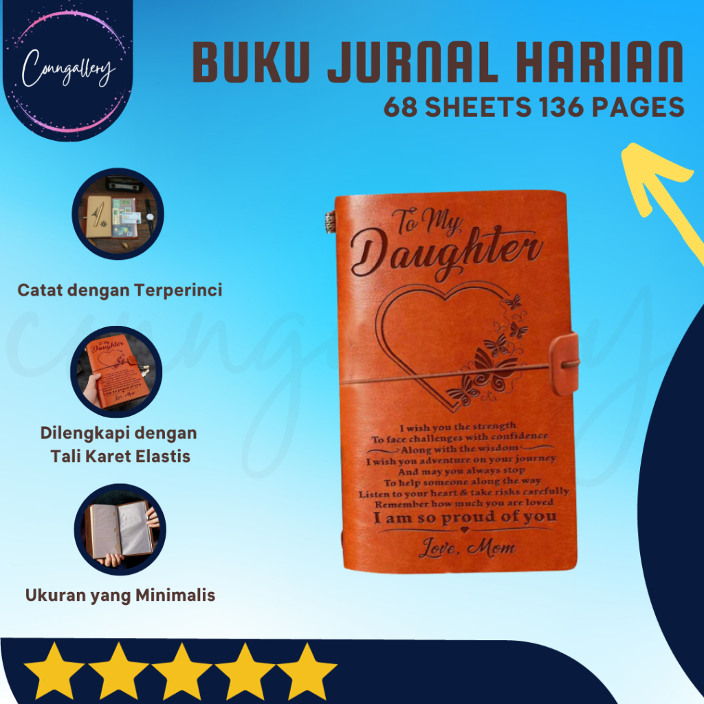 

Buku Jurnal Harian Moms Diary 68 Sheets 136 Pages