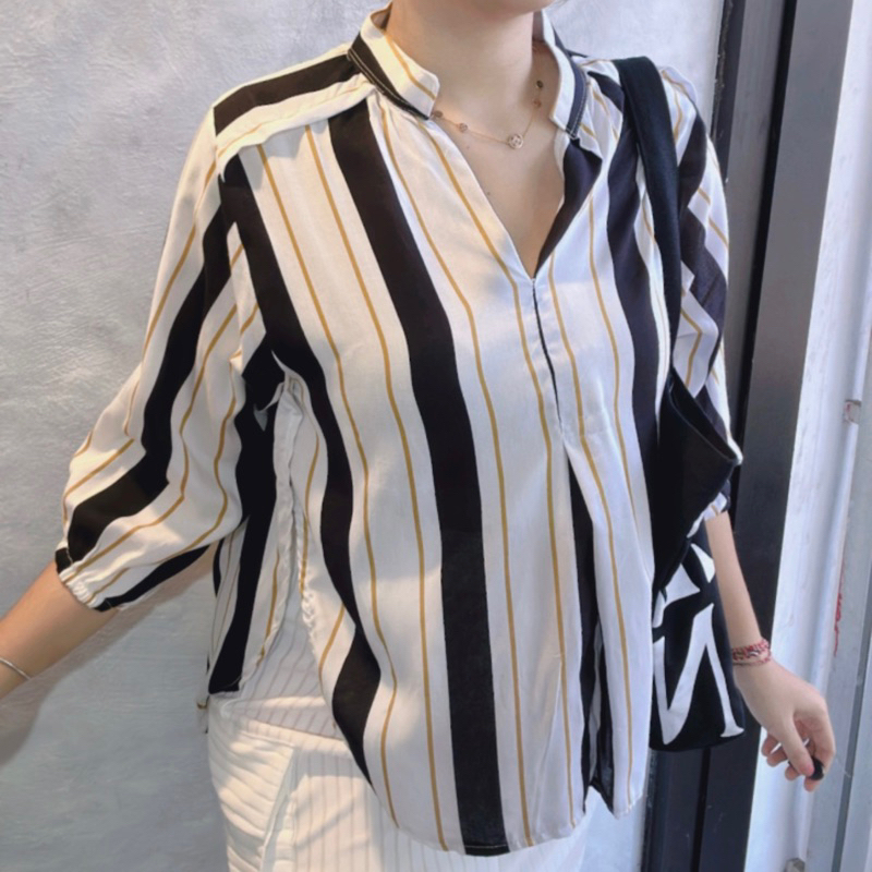 kemeja blouse jumbo Fuxii-Wb