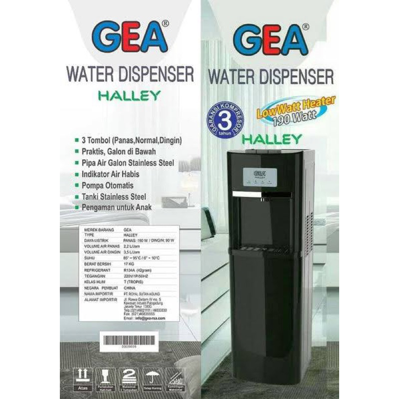 GEA DISPENSER GALON BAWAH GEA HALLEY GEA DISPENSER BAWAH GEA DISPENSER DISPENSER GEA