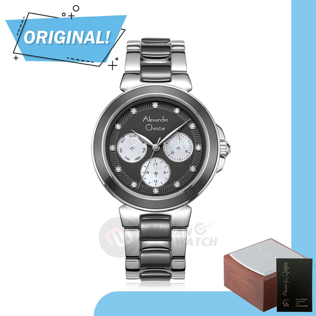Jam Tangan Wanita Analog Alexandre Christie 2B02BF AC2B02 AC 2B02 BF 2B02 BFBSSGR Original Garansi R