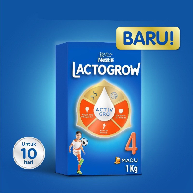 

Lactogrow 4 Vanila & Madu 1kg 1000gr 1000g