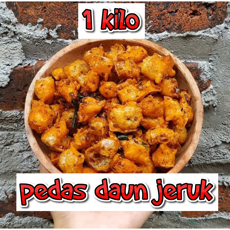 

snack pedas gurih daun jeruk siomay kering kemasan 1 kilo