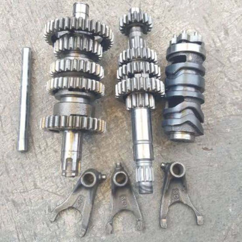 gigi gear rasio transmisi jupiter mx 5 speed ori lepasan motor