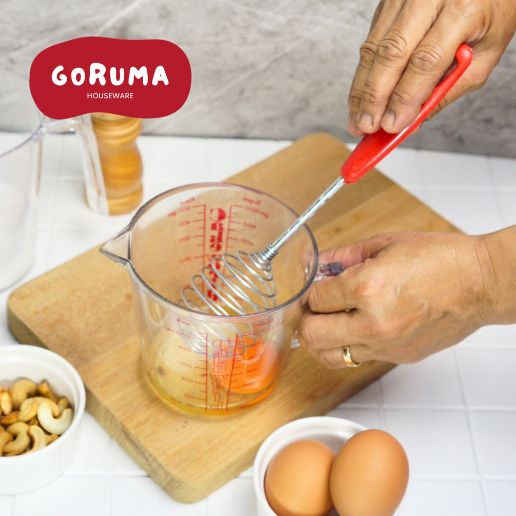 GORUMA -  Kocokan Telur GG Warna T / Kocokan Telur Spiral Gagang Merah / Kocokan Spiral / Kocokan Mu
