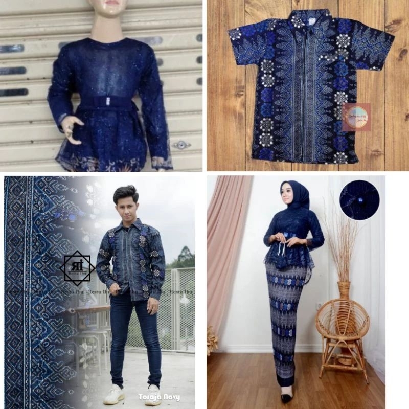 AMH √ Couple Keluarga Kebaya Ibu dan anak Kemeja√ Couple Kebaya Sarimbit Modern √ Couple Keluarga Ha