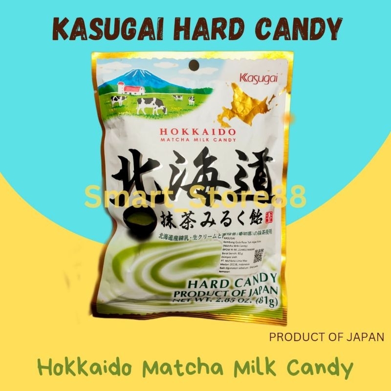 

KASUGAI HOKKAIDO MATCHA MILK CANDY 81GR PERMEN SUSU MATCHA IMPORT JAPAN IMPOR JEPANG