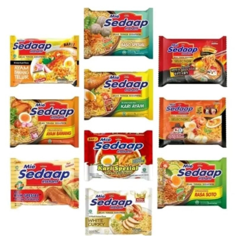 

Mie sedap varian rasa 5pcs Mix