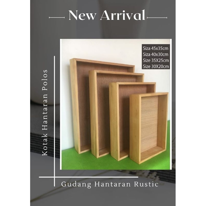 Kotak Hantaran Minimalis Kotak Hantaran Satuan Segi 4 Kotak Seserahan Hantaran kayu