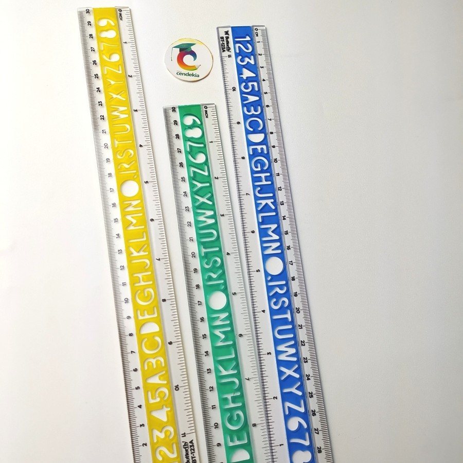 

Penggaris butterfly 30cm BT-123 Transparan