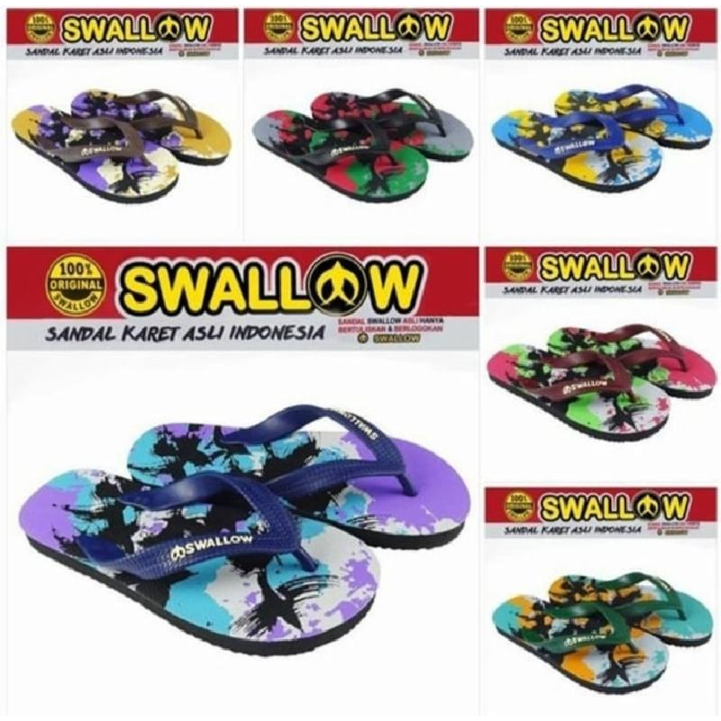 SWALLOW SANUR (ISI1/2 LUSIN) GROSIR SANDAL JEPIT PRIA (ORIGINAL)