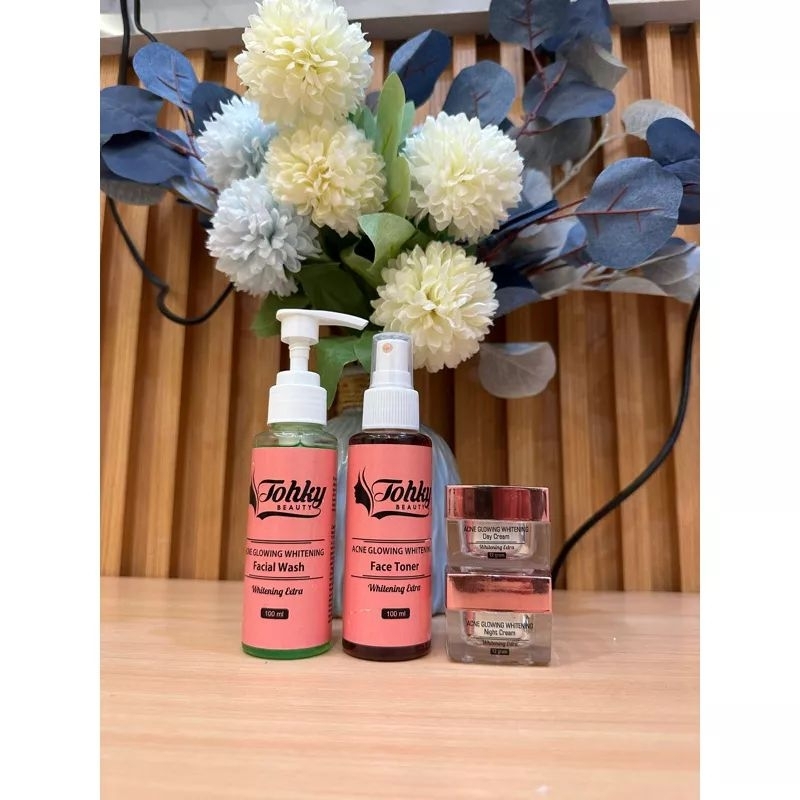 TOHKY BEAUTY ACNE GLOWING WHITENING / TOHKI BEAUTY ACNE WHITENING GLOWING / TOHKI BEAUTY PAKET ACNE 