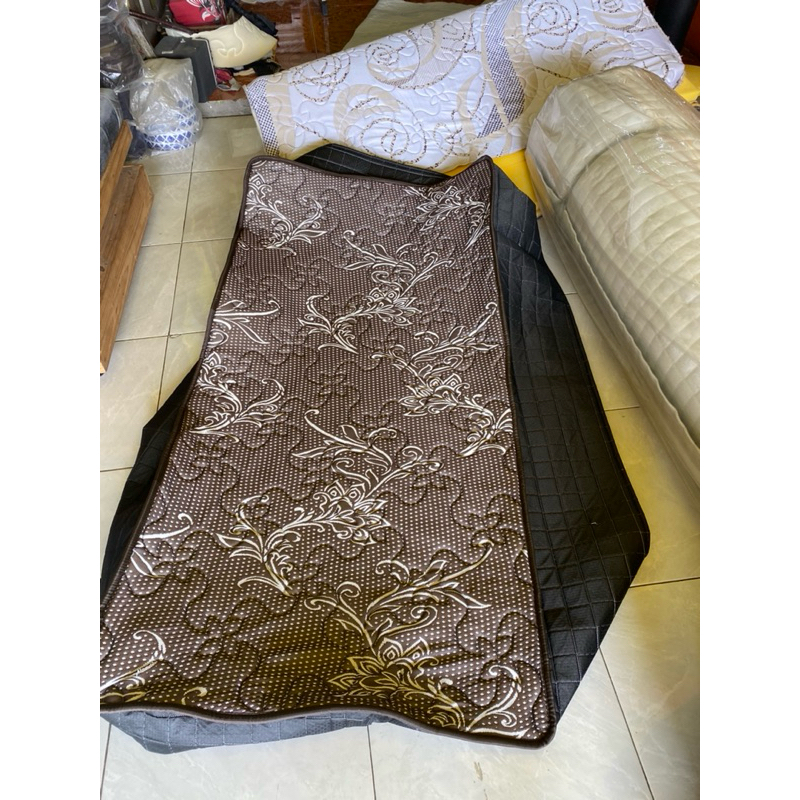 Tivana Home Kain Knitting 1,5Cm Jadi Cover Springbed Resleting (Bisa Custom)