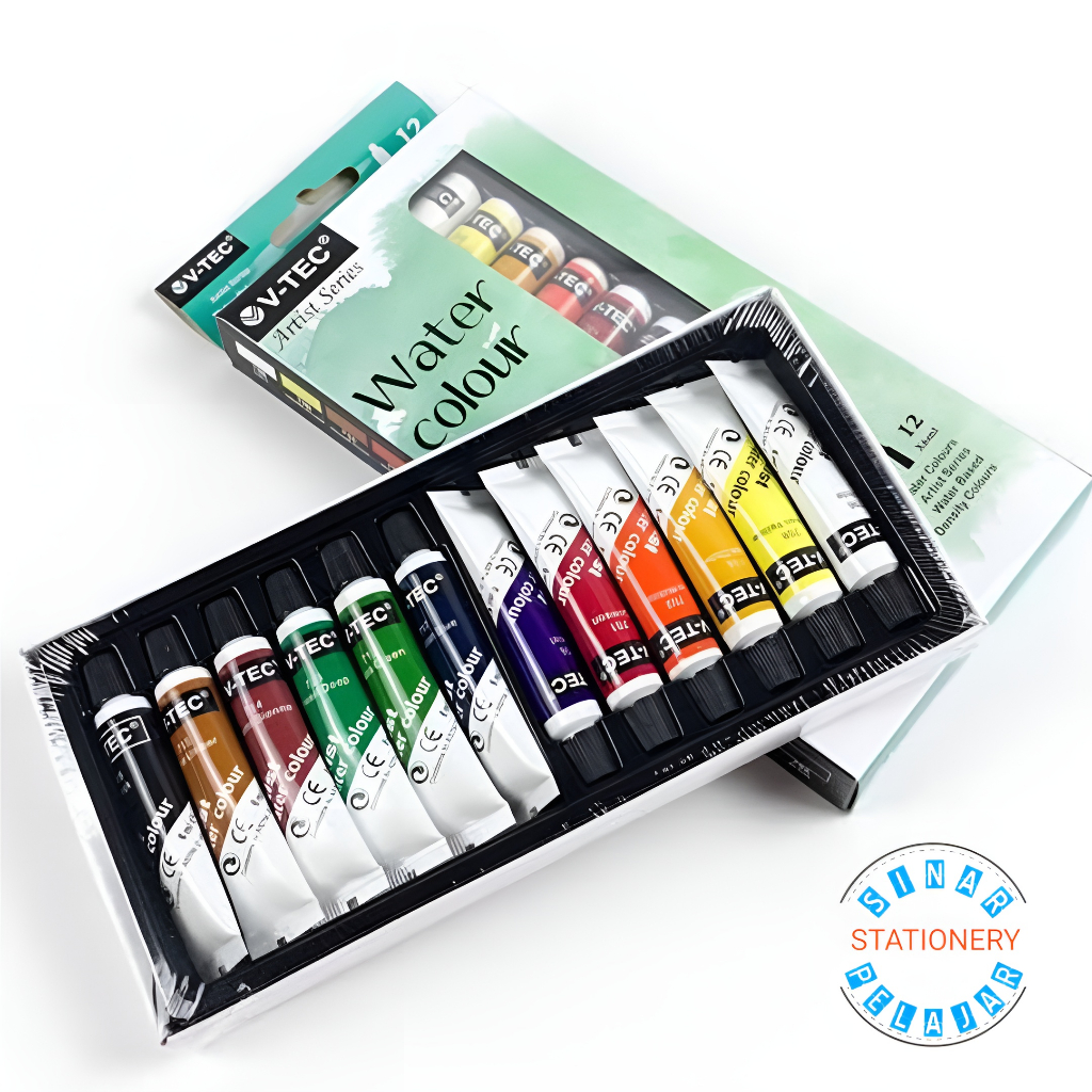 

WATER COLOUR V-TEC ISI 12 WARNA (VT-1325)