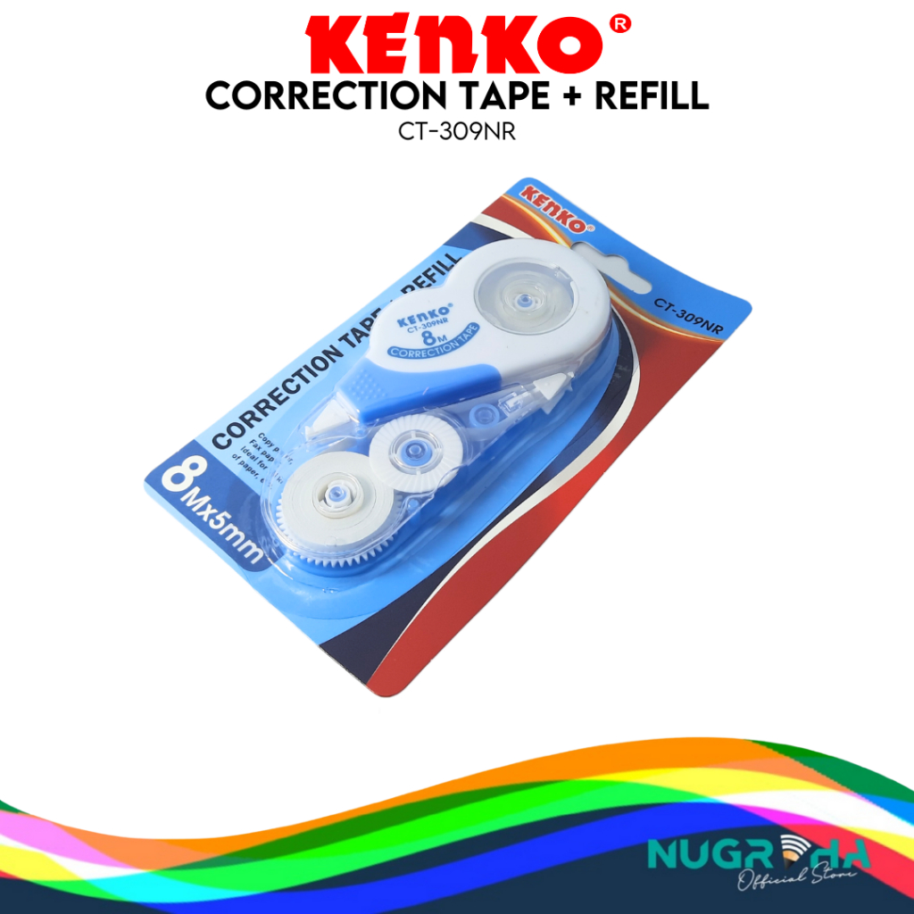 

CORRECTION TAPE TIPEX KERTAS PITA KERING KENKO CT-309NR