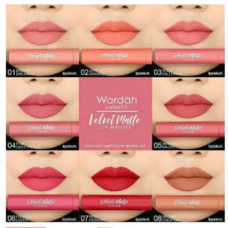 Wardah Velvet Matte Lip Mousse 11g