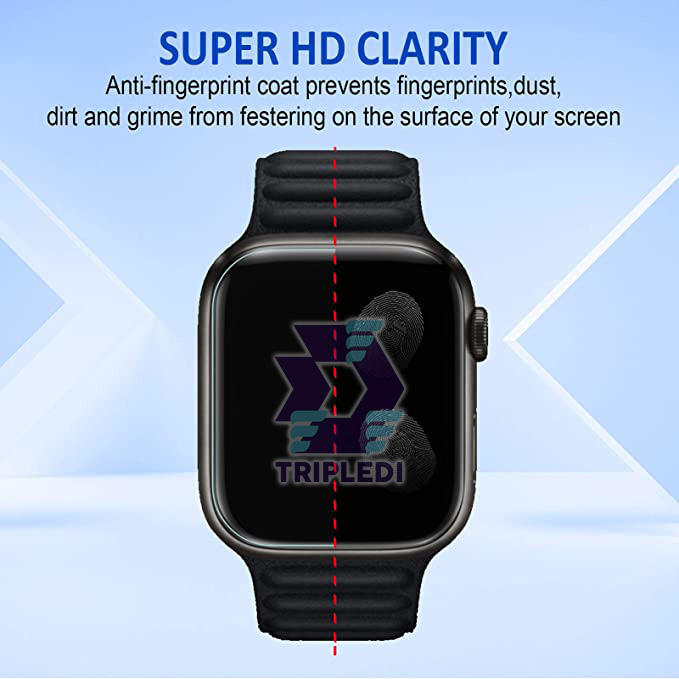 Anti Gores Apple Watch Series 9 2023 Film Hydrogel 41mm 45mm Screen Guard Free 1pc Screen Protector iWatch TPU Pelindung Layar Smartwatch