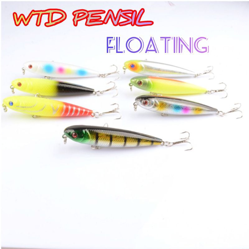 umpan pancing / umpan casting pensil lure wtd 8 cm geal geol