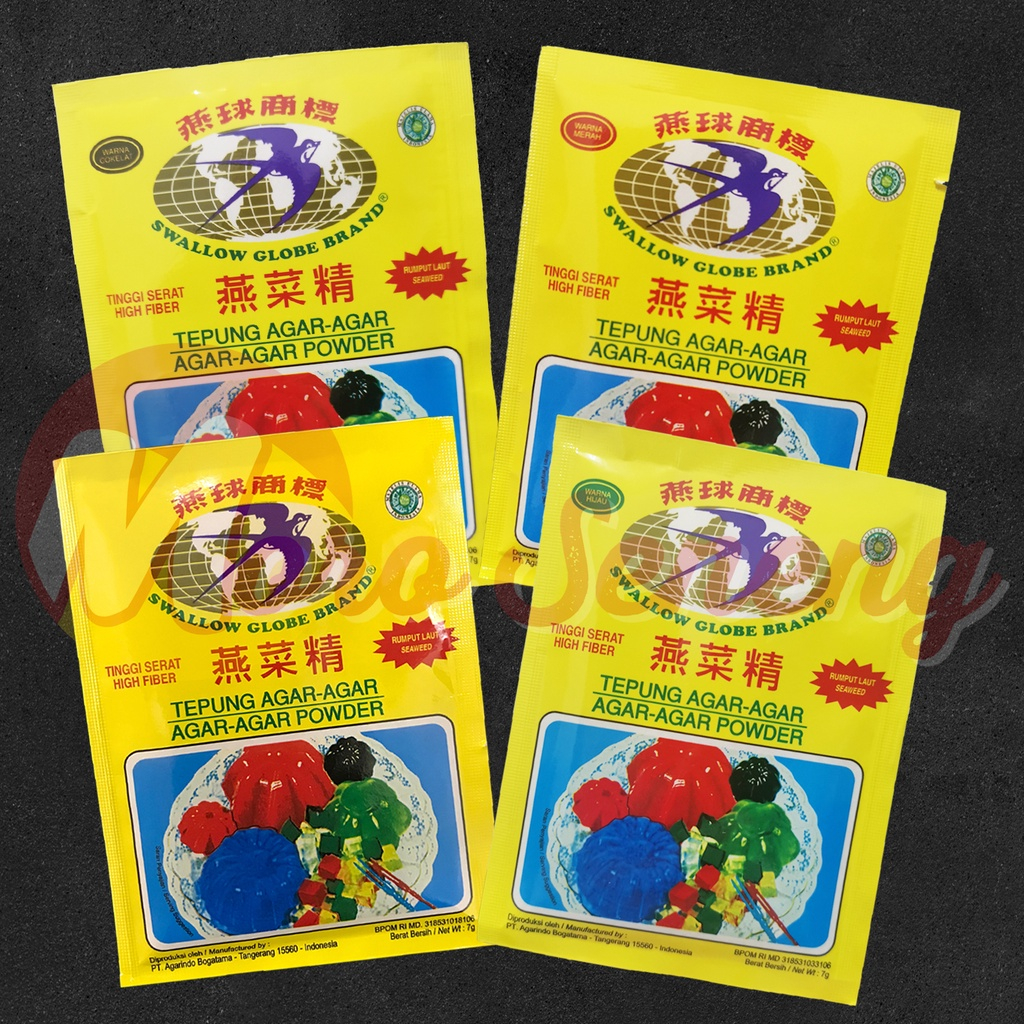 

Agar Agar Swallow Aneka Warna 7gr