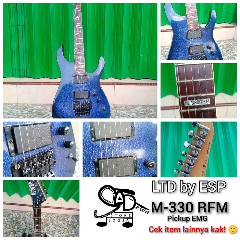 GITAR ELEKTRIK LTD BY ESP M-330 RFM M330 EMG AKTIF USA METAL ROCK