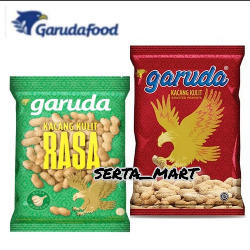 

Garuda Kacang Kulit Garing 160gr / 375gr - Garuda Kacang Bawang 90gr / 210gr