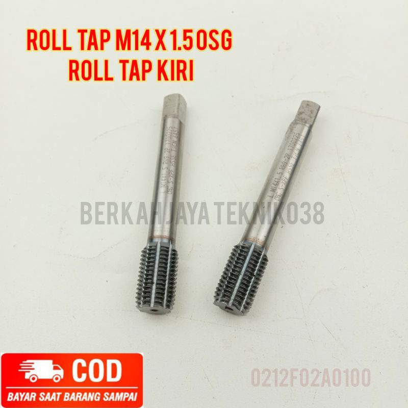 rolltap tap roll tap mesin m14x1.5 roll tap kiri pembuat drat ulang baut 19 handtap tap mesin