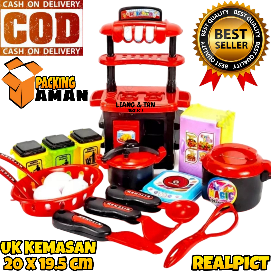 ( BISA COD ) PROMO Mainan Anak Masak Masakan + Telur / Mainan Anak Kitchen Set / Mainan Anak Dapur S