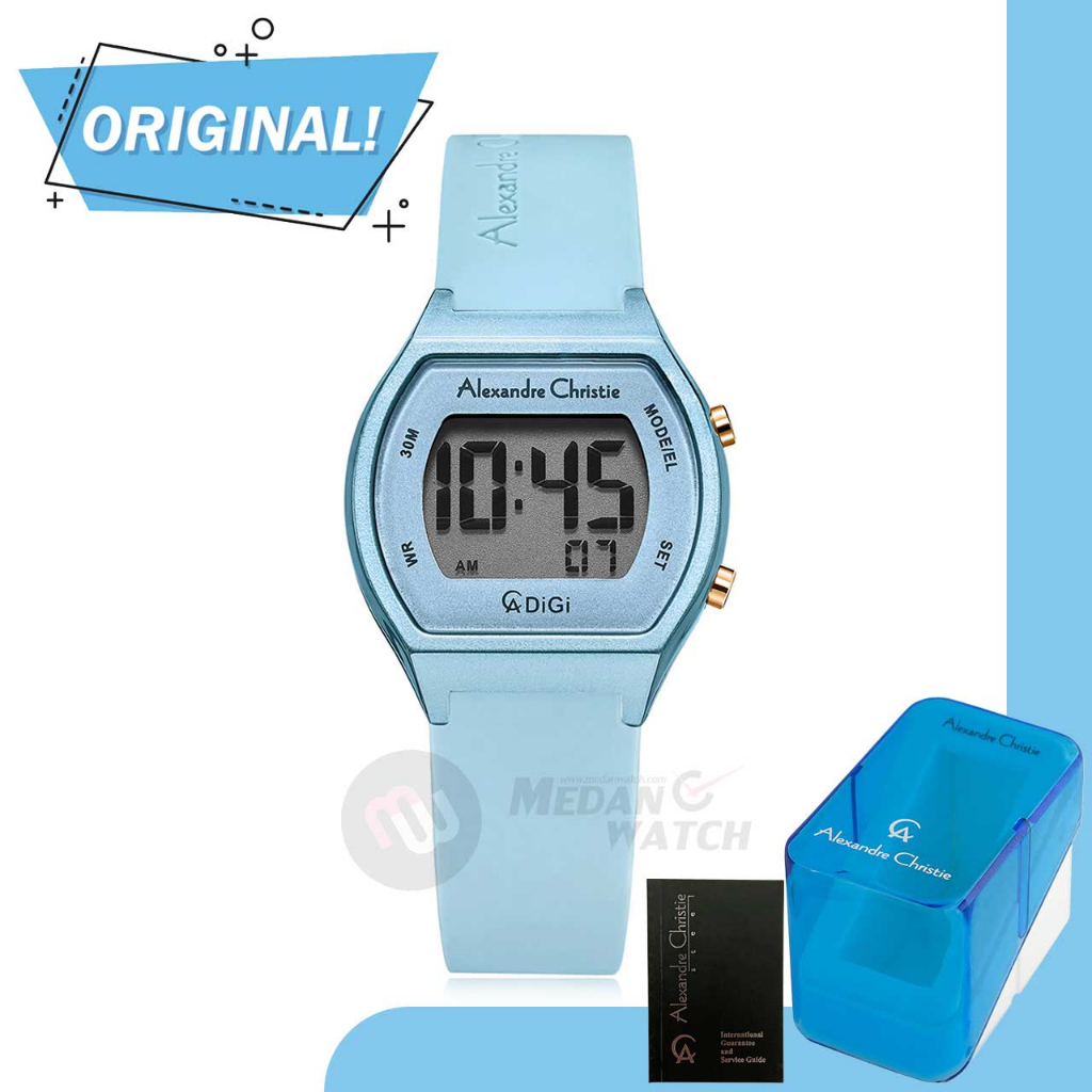 Jam Tangan Wanita Digital Alexandre Christie 9384LH AC9384 AC 9384 LH 9384 LHRRGLB Original Garansi 