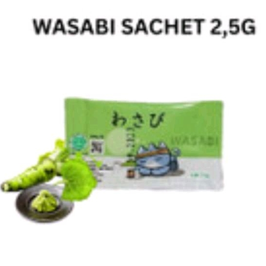 

Wasabi Paste Sachet 2.5g Halal - Sambal Jepang Cocolan Sushi