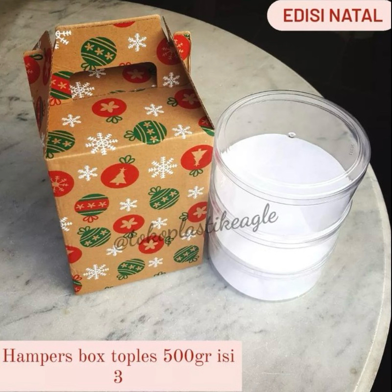 

[CHRISTMAS EDITION] Hampers Box Toples 500gr Susun 3