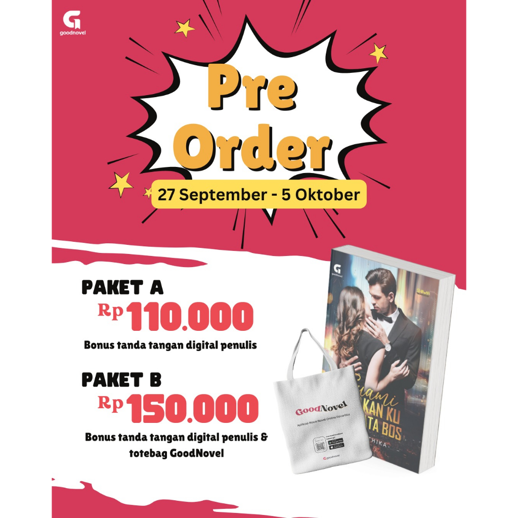 Novel Suami Dadakan Ku Ternyata Bos - Any Anthika X GoodNovel - Shinna Media - Gratis Biaya Packing