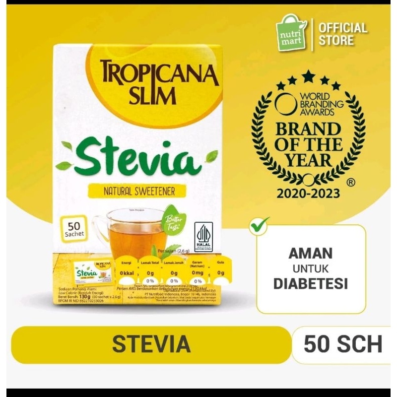 

tropicanaslim stevia 50's