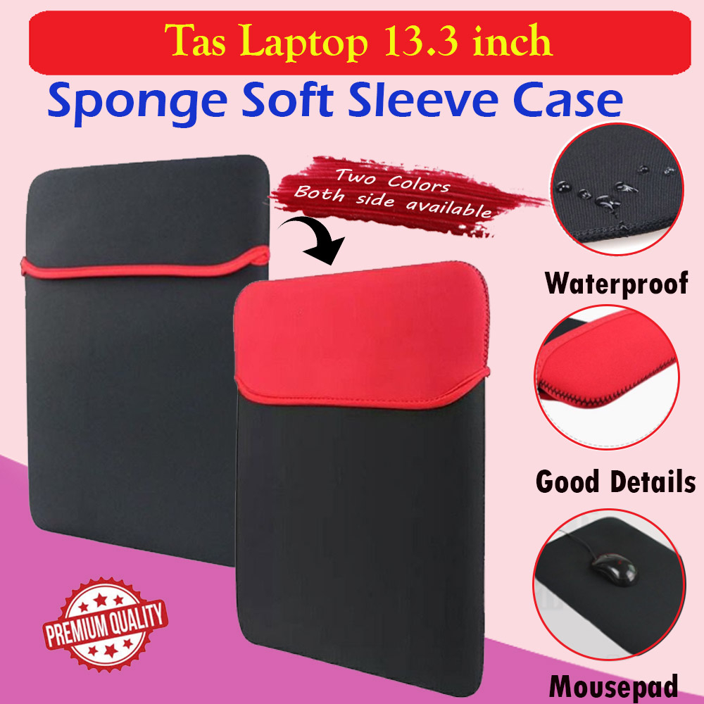 HP Envy Pavillion 13" Soft Sleeve Case Sleeve Laptop Carry Bag Pouch Mousepad 2 Tone Handbag Sleeve