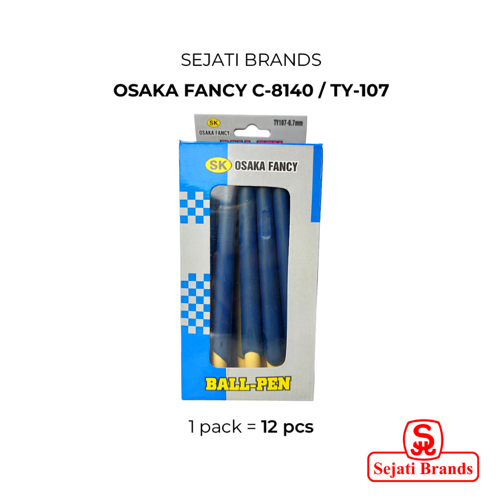 

SEJATI Pulpen Osaka Fancy C-8140 1 lusin Isi 12 Pcs